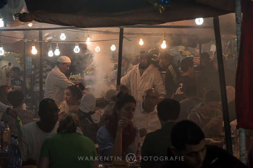 Abendessen auf dem Djemaa el Fna