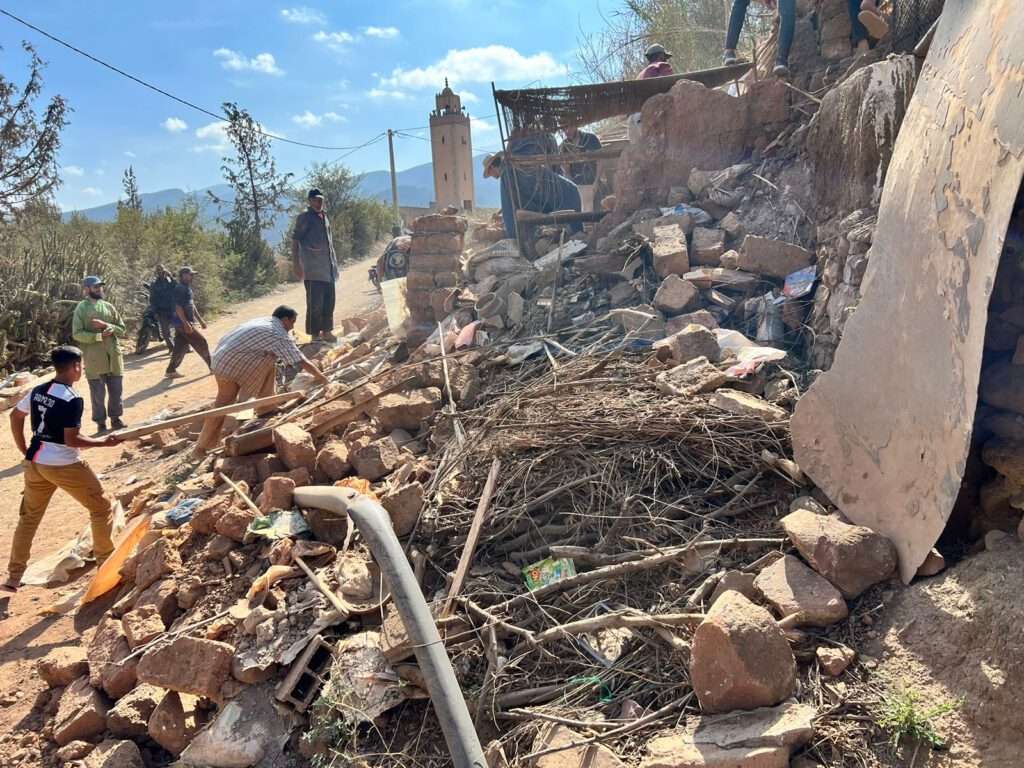 Marokko-Hilfe für zerstörte Häuser im Ourika-Tal