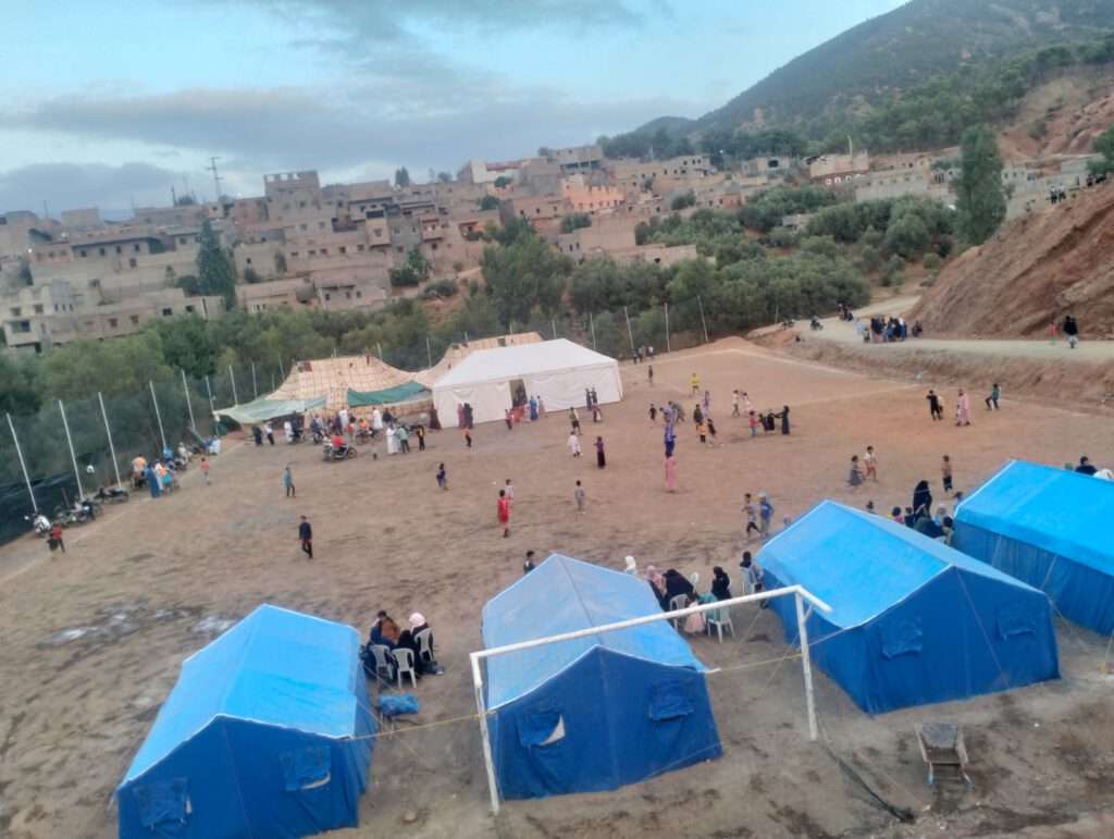 Marokko-Hilfe für Notunterkünfte in Tafza