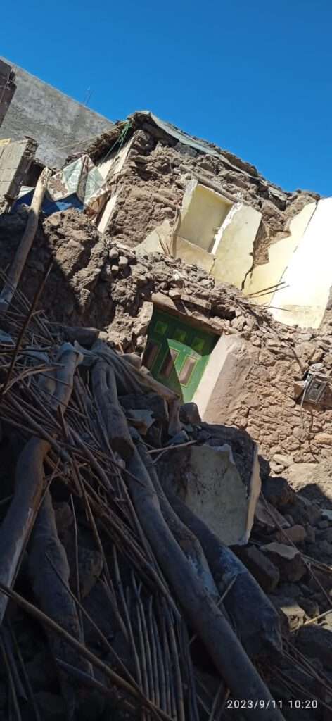 Marokko-Hilfe für zerstörte Häuser im Ourika-Tal
